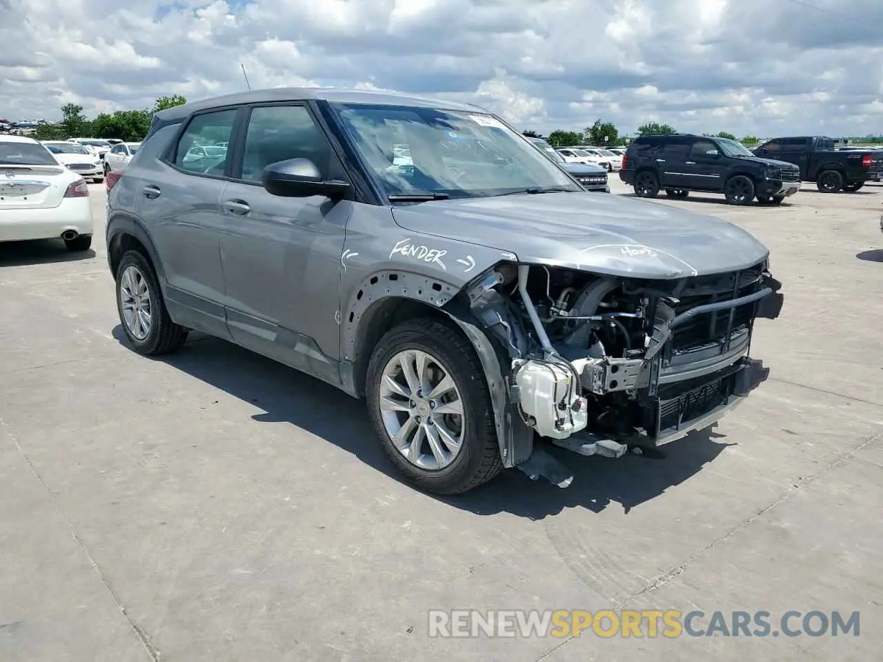 4 fotografías del automóvil dañado KL79MMS27PB031632 CHEVROLET TRAILBLZR 2023