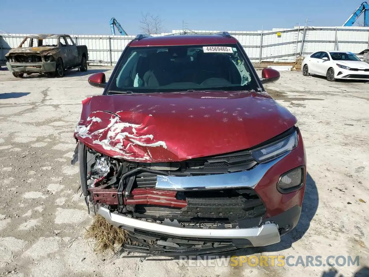 5 fotografías del automóvil dañado KL79MPS27PB154364 CHEVROLET TRAILBLZR 2023