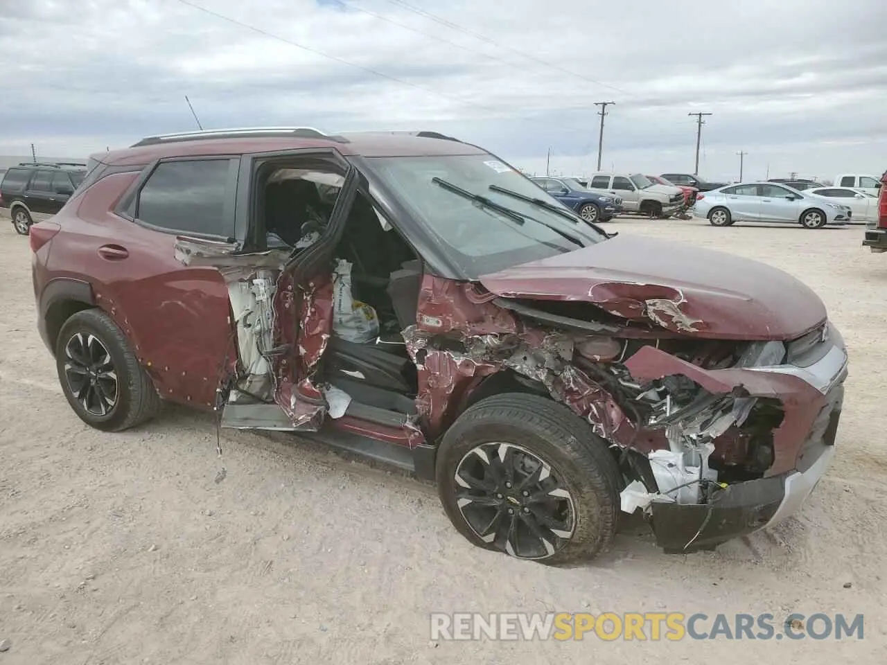 4 fotografías del automóvil dañado KL79MPSL5PB201562 CHEVROLET TRAILBLZR 2023