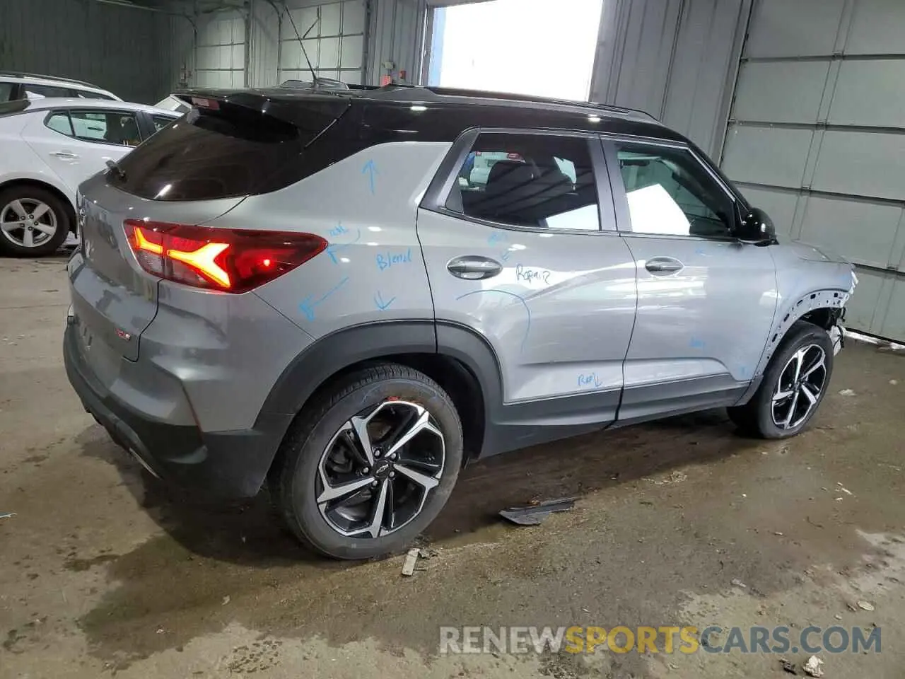 3 fotografías del automóvil dañado KL79MUSL1PB108472 CHEVROLET TRAILBLZR 2023