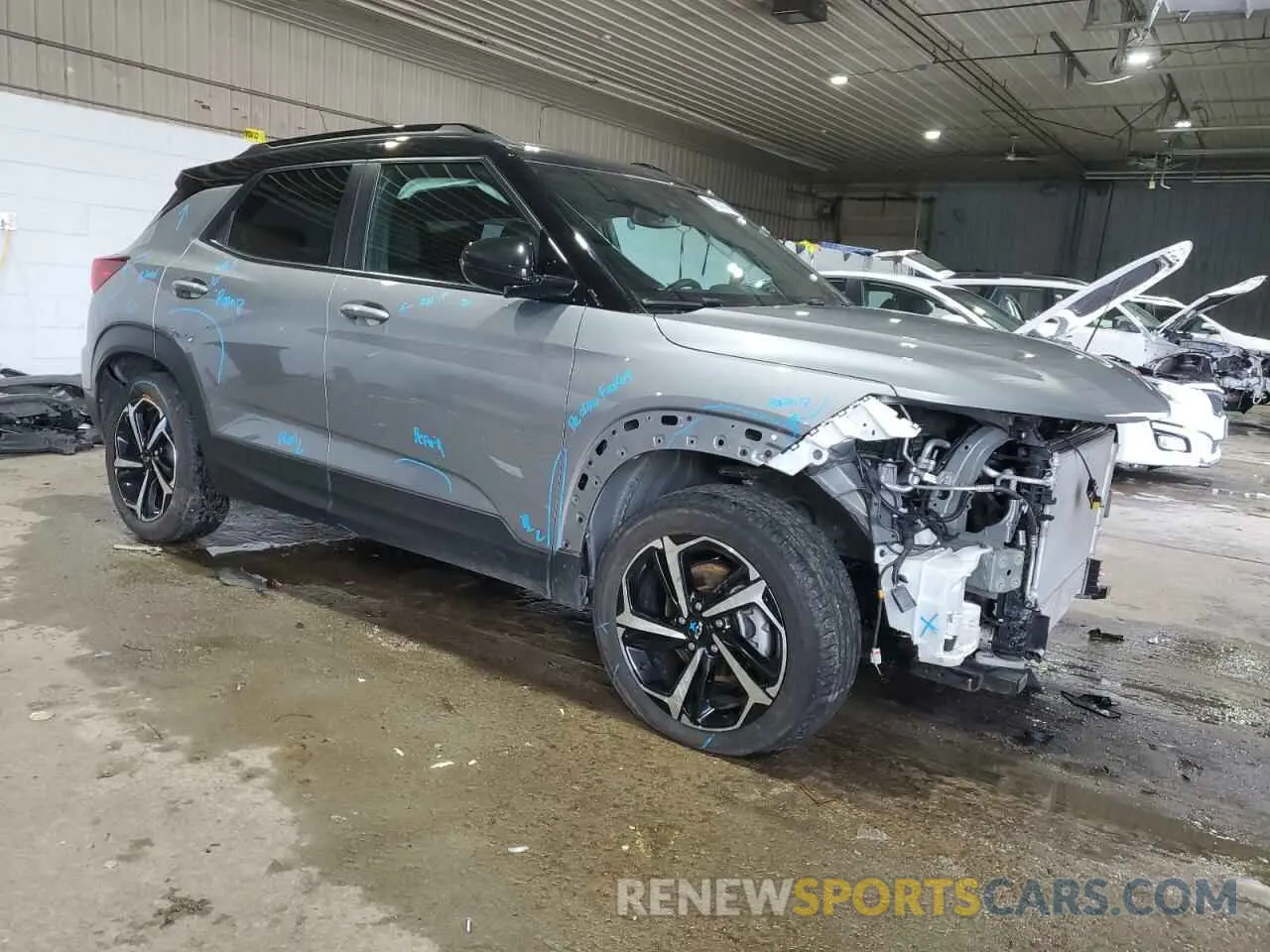 4 fotografías del automóvil dañado KL79MUSL1PB108472 CHEVROLET TRAILBLZR 2023