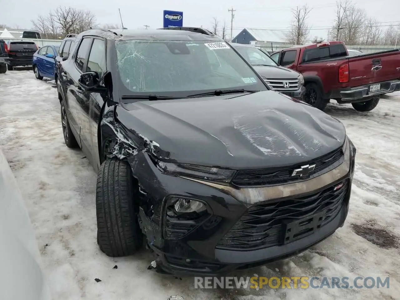 4 fotografías del automóvil dañado KL79MUSL6PB208535 CHEVROLET TRAILBLZR 2023