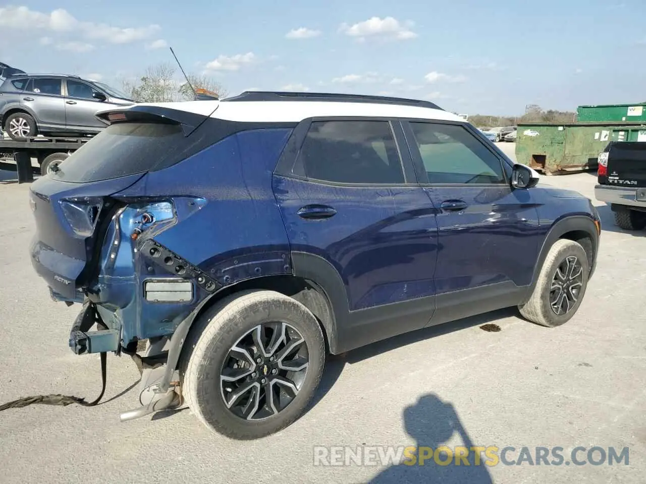 3 fotografías del automóvil dañado KL79MVSL3PB099490 CHEVROLET TRAILBLZR 2023