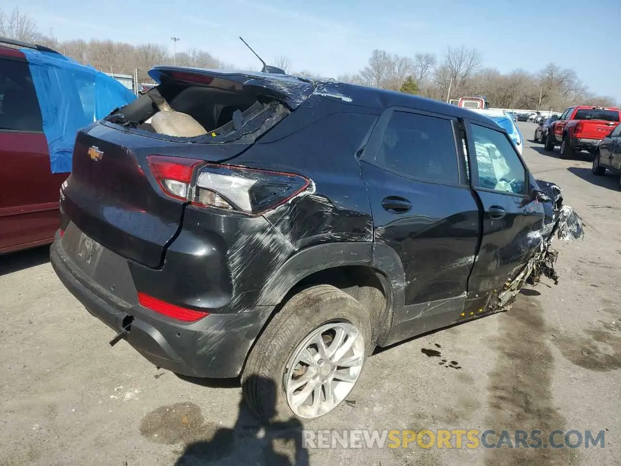 3 fotografías del automóvil dañado KL79MMS20RB065656 CHEVROLET TRAILBLZR 2024