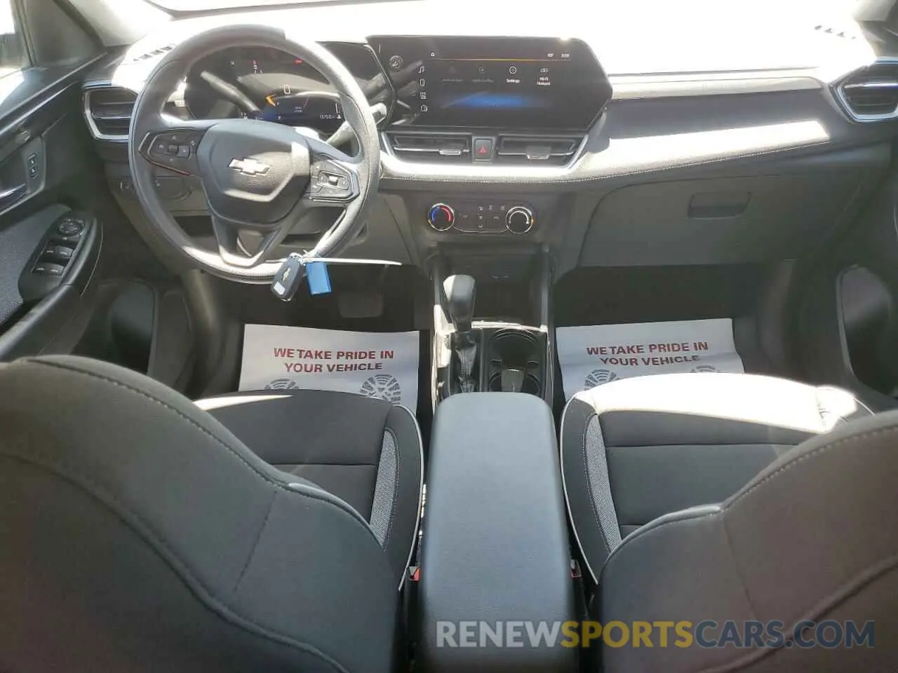 8 fotografías del automóvil dañado KL79MMS20RB187675 CHEVROLET TRAILBLZR 2024
