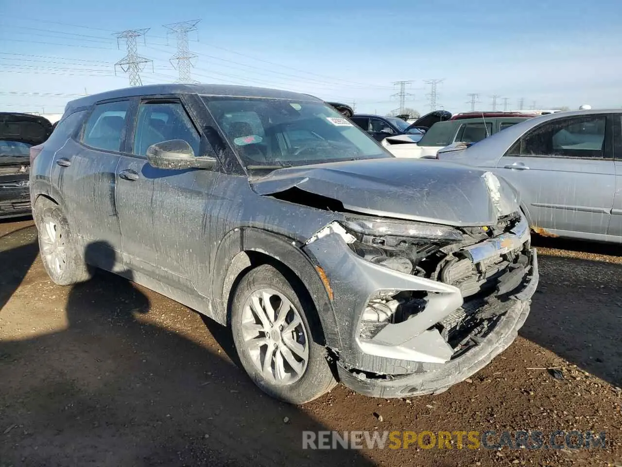 4 fotografías del automóvil dañado KL79MMS2XRB066376 CHEVROLET TRAILBLZR 2024
