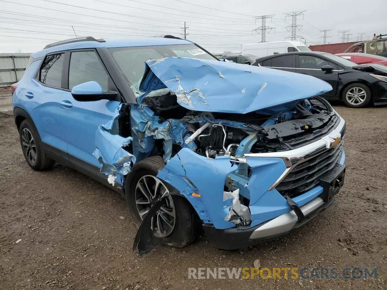 4 fotografías del automóvil dañado KL79MPSL4RB135430 CHEVROLET TRAILBLZR 2024
