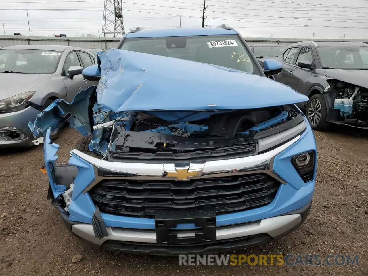 5 fotografías del automóvil dañado KL79MPSL4RB135430 CHEVROLET TRAILBLZR 2024
