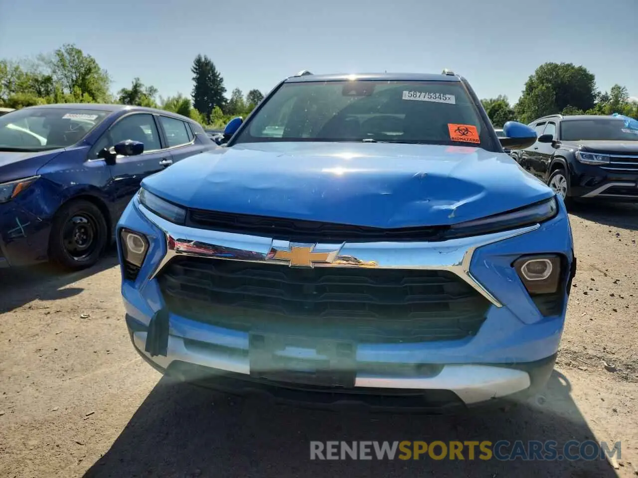5 fotografías del automóvil dañado KL79MRSL8RB125978 CHEVROLET TRAILBLZR 2024
