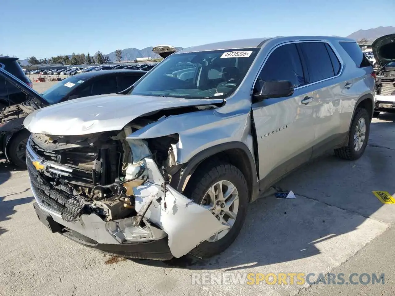 1 fotografías del automóvil dañado 1GNERFKW9KJ107567 CHEVROLET TRAVERSE 2019