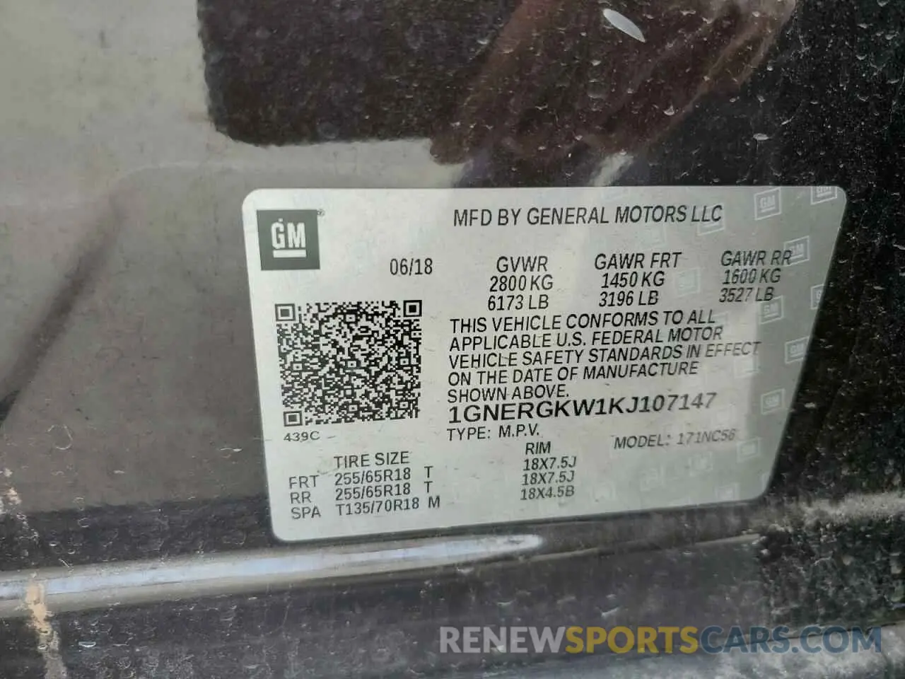 13 fotografías del automóvil dañado 1GNERGKW1KJ107147 CHEVROLET TRAVERSE 2019