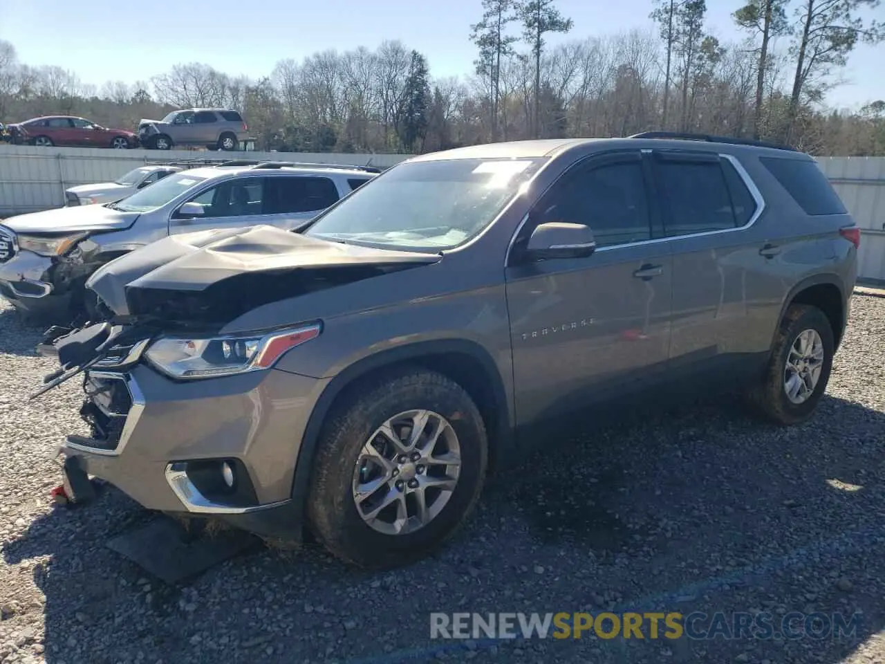 1 fotografías del automóvil dañado 1GNERGKW1KJ107648 CHEVROLET TRAVERSE 2019