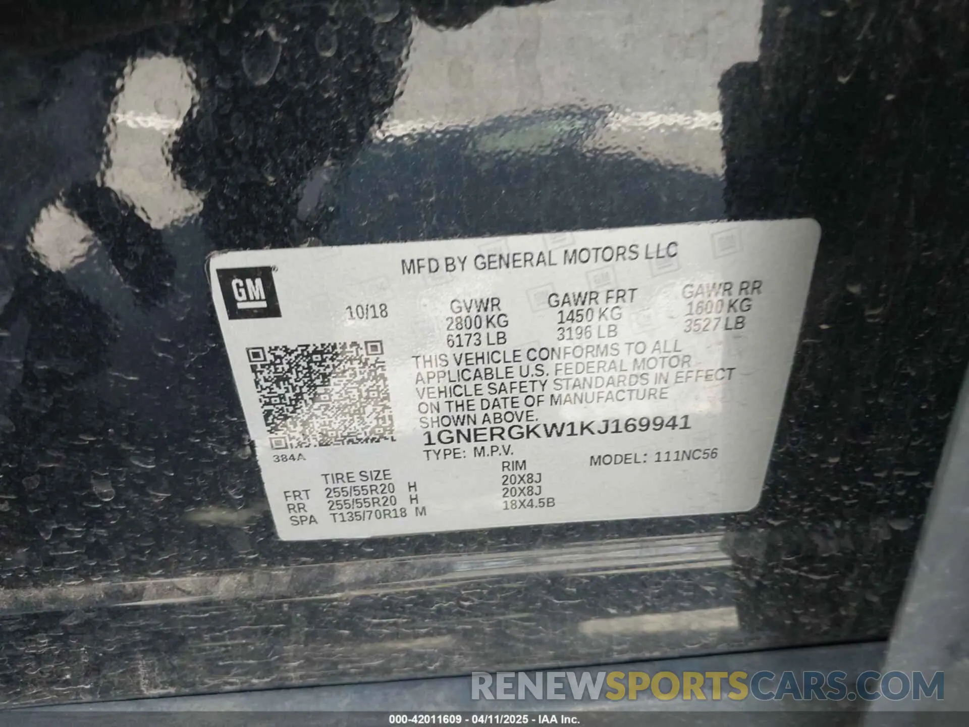 9 fotografías del automóvil dañado 1GNERGKW1KJ169941 CHEVROLET TRAVERSE 2019