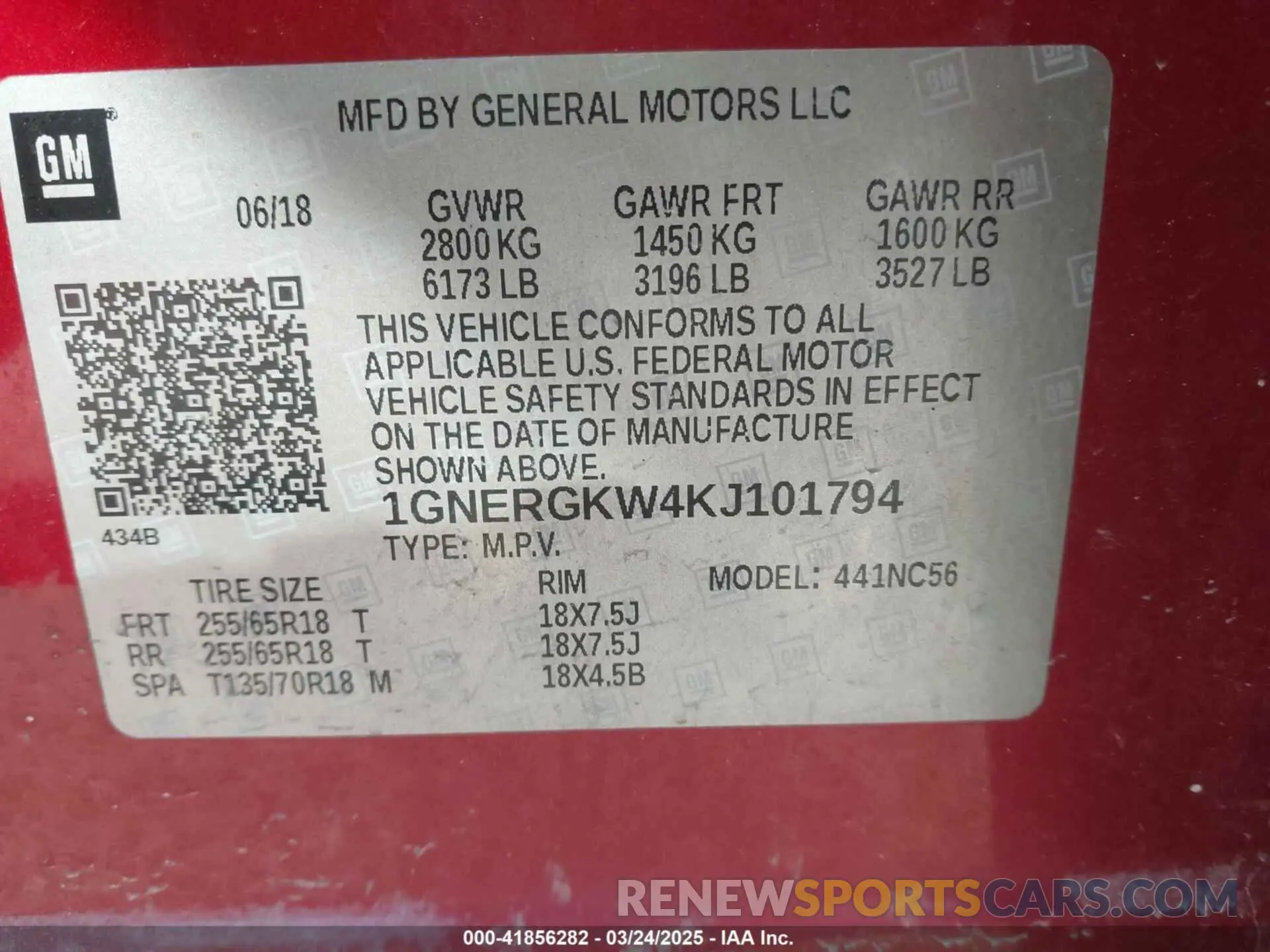 9 fotografías del automóvil dañado 1GNERGKW4KJ101794 CHEVROLET TRAVERSE 2019