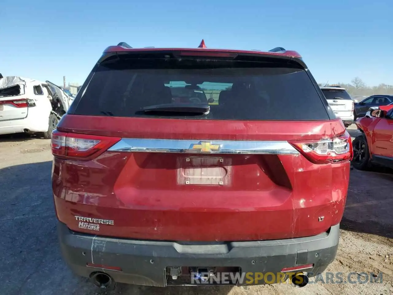 6 fotografías del automóvil dañado 1GNERGKW9KJ143328 CHEVROLET TRAVERSE 2019