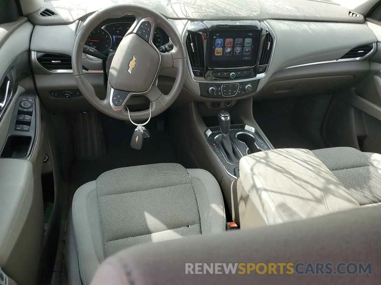 8 fotografías del automóvil dañado 1GNERGKW9KJ201891 CHEVROLET TRAVERSE 2019