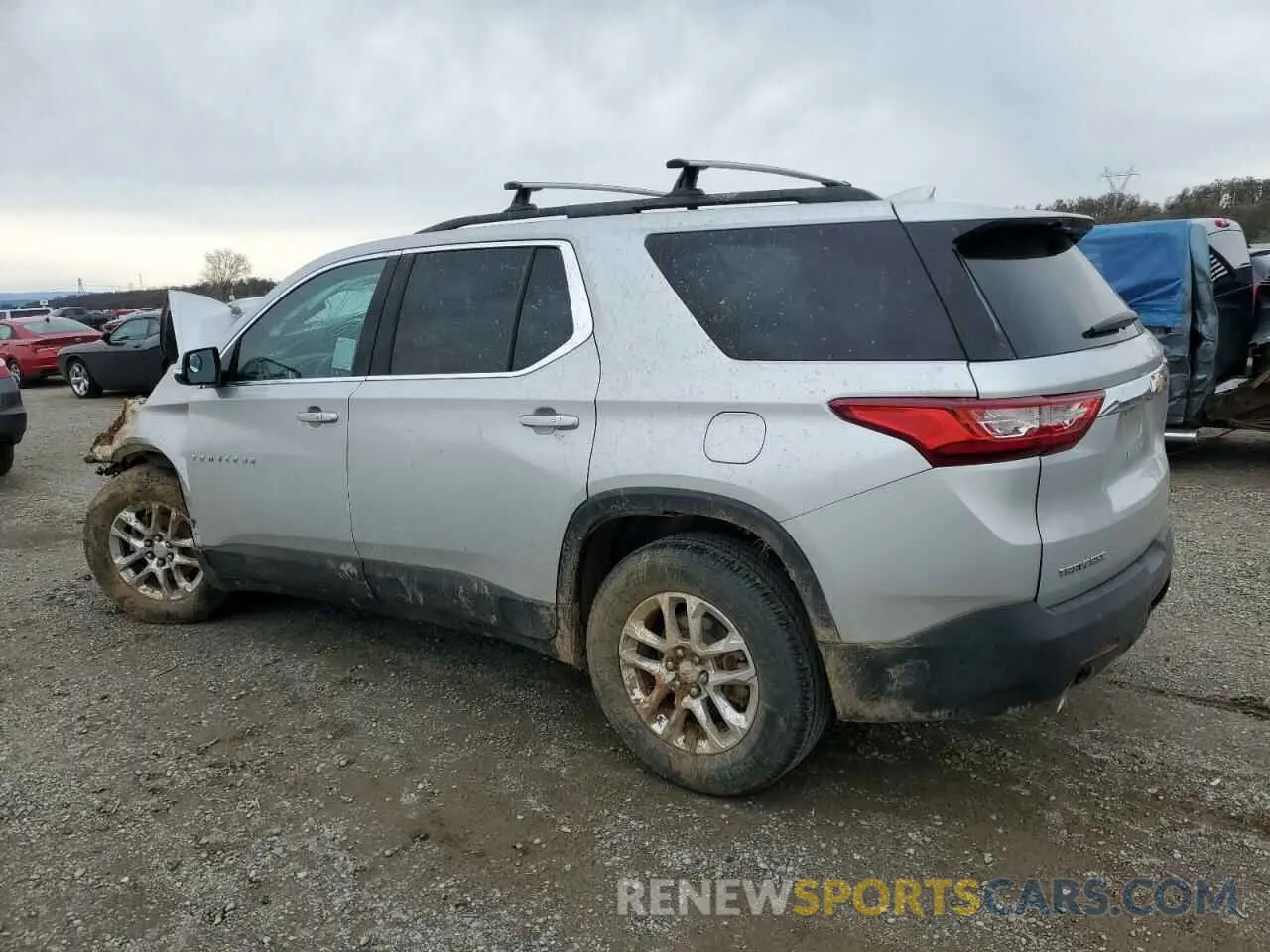 2 fotografías del automóvil dañado 1GNERGKWXKJ223835 CHEVROLET TRAVERSE 2019