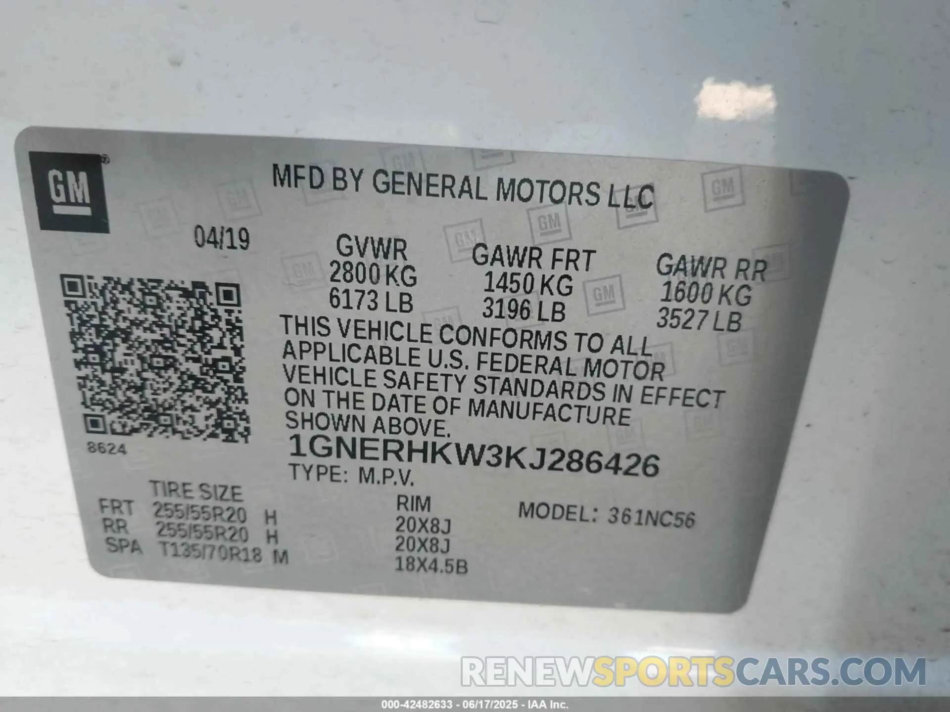 9 fotografías del automóvil dañado 1GNERHKW3KJ286426 CHEVROLET TRAVERSE 2019
