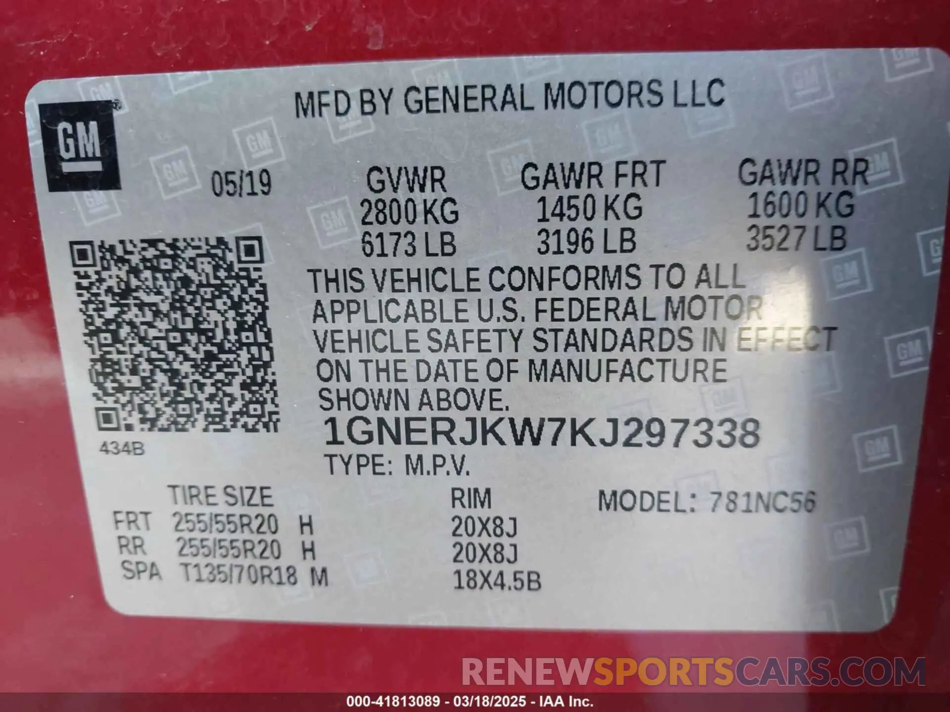 9 fotografías del automóvil dañado 1GNERJKW7KJ297338 CHEVROLET TRAVERSE 2019