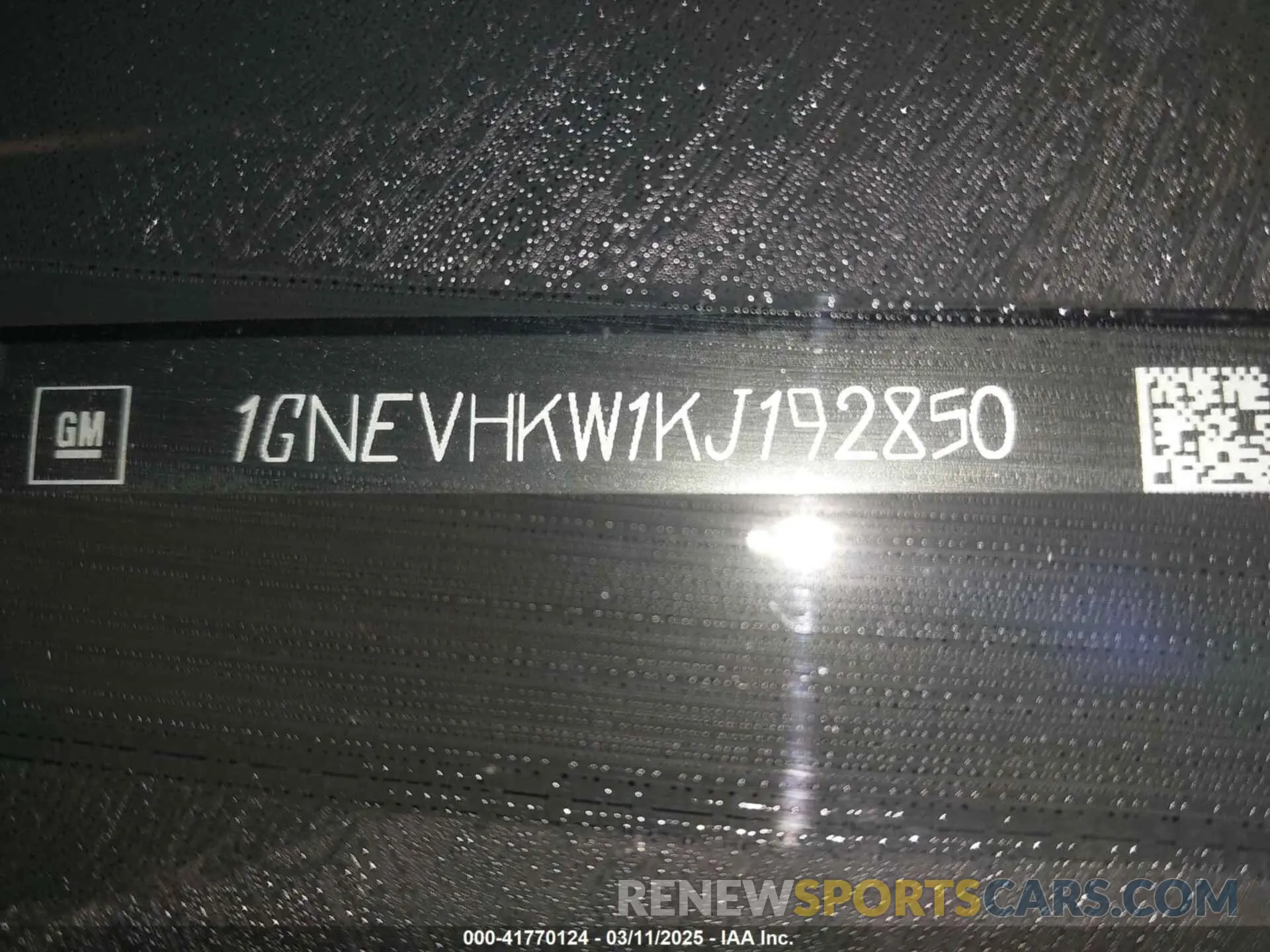18 fotografías del automóvil dañado 1GNEVHKW1KJ192850 CHEVROLET TRAVERSE 2019