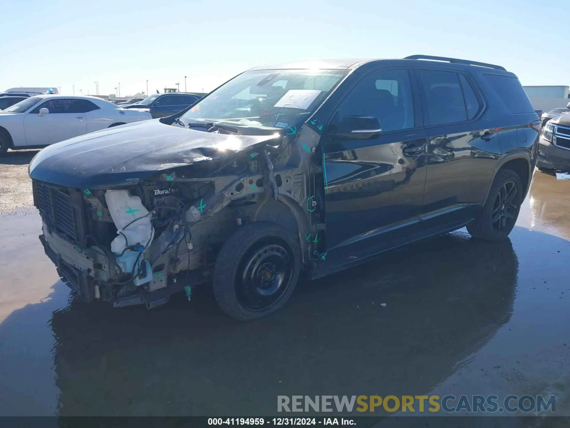 2 fotografías del automóvil dañado 1GNEVKKWXKJ142249 CHEVROLET TRAVERSE 2019