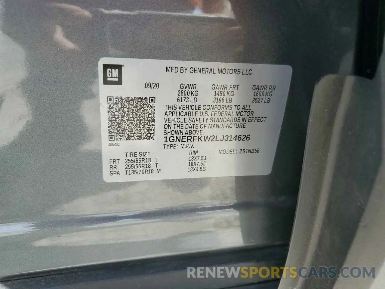 13 fotografías del automóvil dañado 1GNERFKW2LJ314626 CHEVROLET TRAVERSE 2020