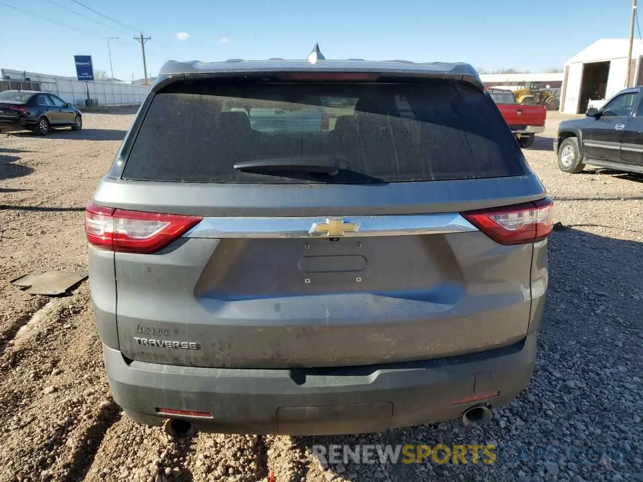 6 fotografías del automóvil dañado 1GNERFKW9LJ123236 CHEVROLET TRAVERSE 2020
