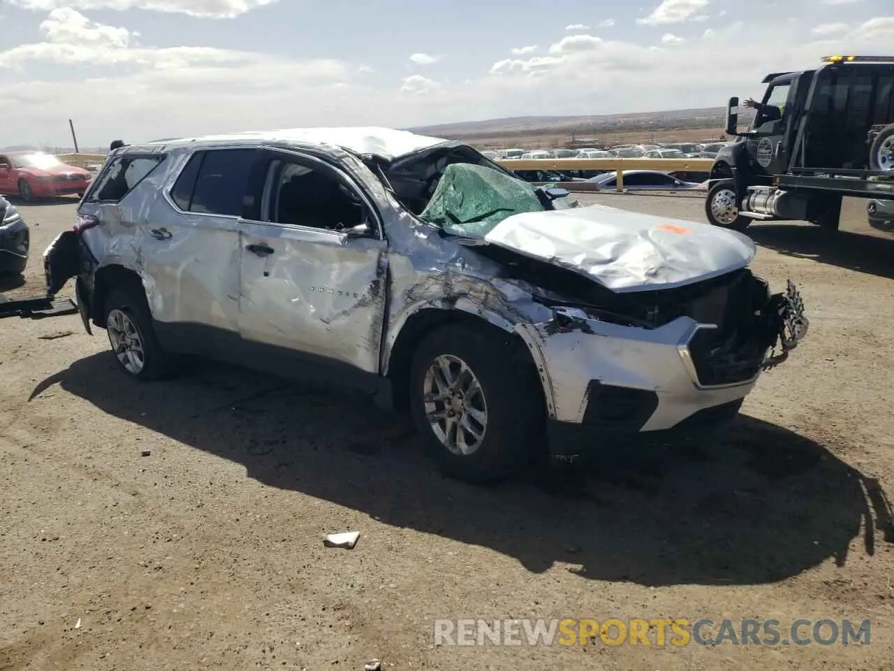 4 fotografías del automóvil dañado 1GNERFKWXLJ262274 CHEVROLET TRAVERSE 2020
