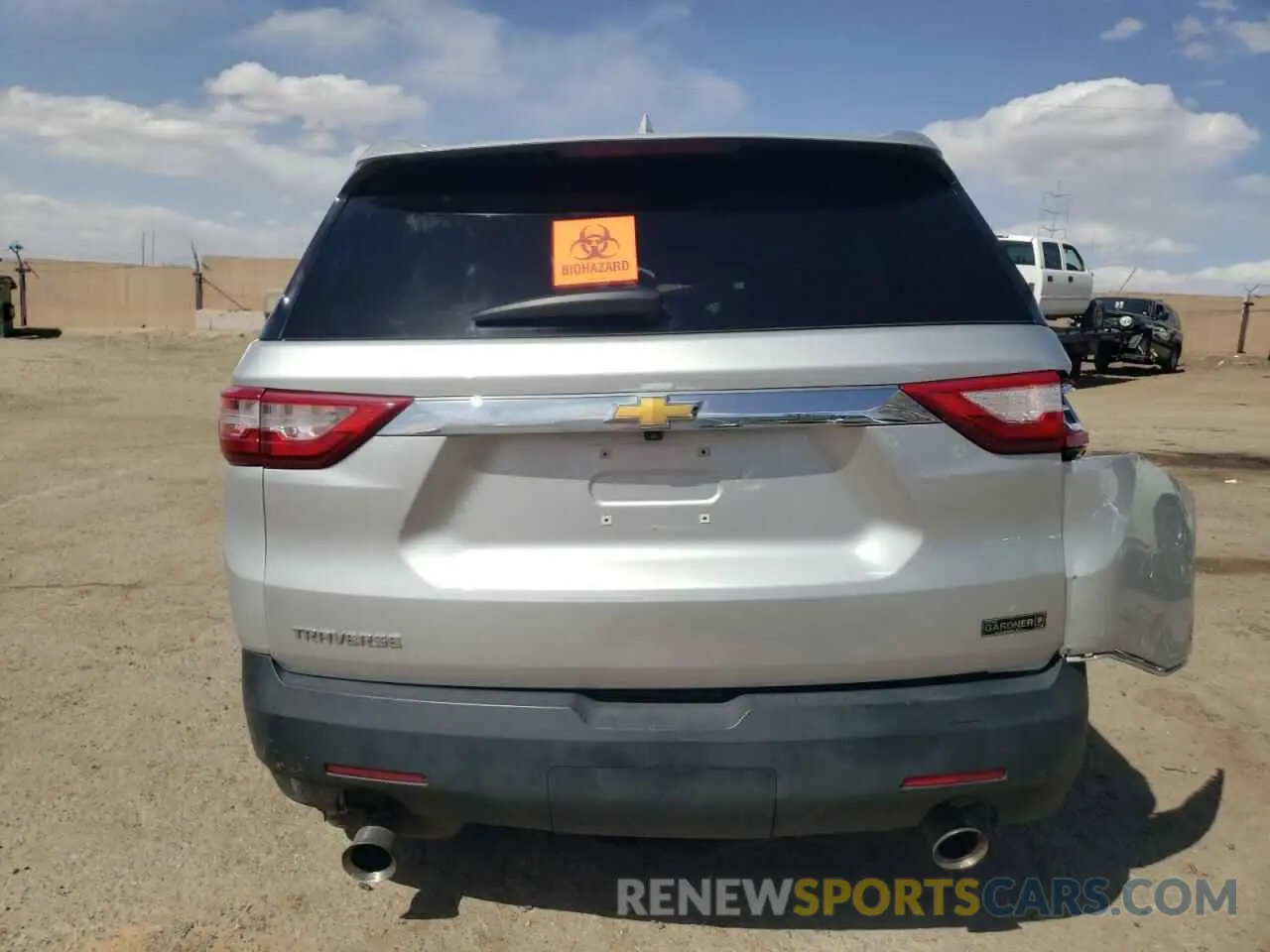 6 fotografías del automóvil dañado 1GNERFKWXLJ262274 CHEVROLET TRAVERSE 2020