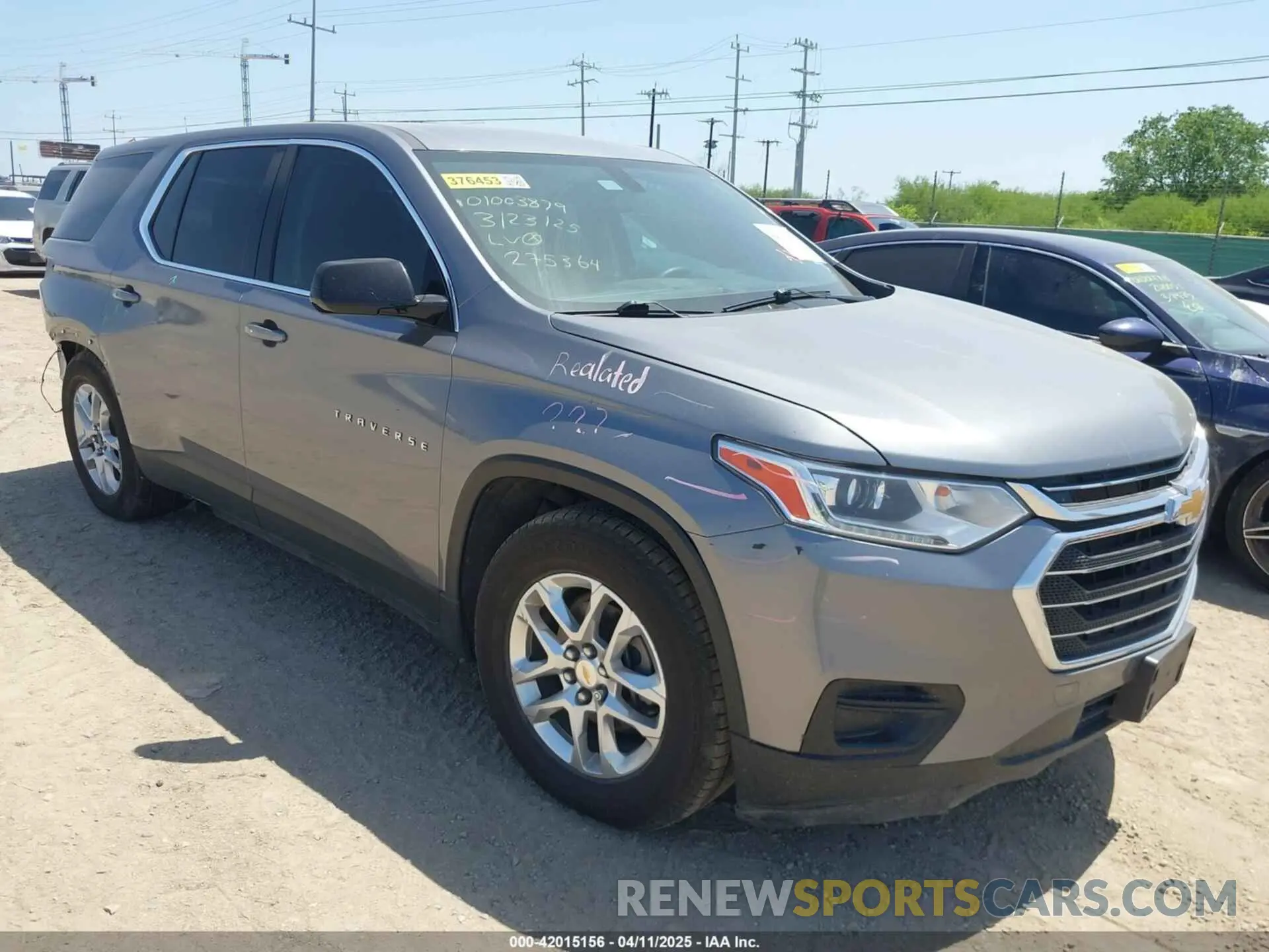 1 fotografías del automóvil dañado 1GNERFKWXLJ275364 CHEVROLET TRAVERSE 2020