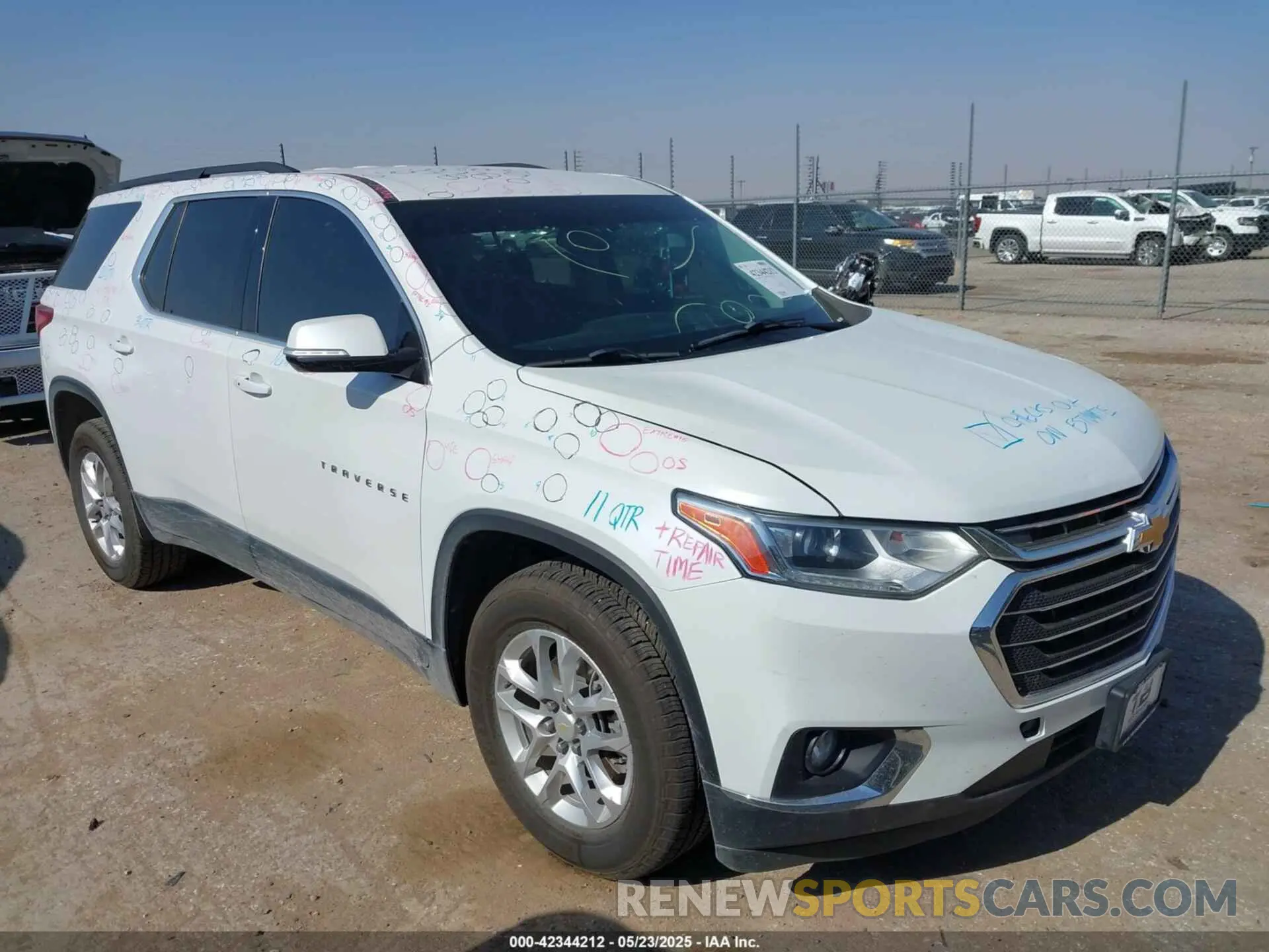 1 fotografías del automóvil dañado 1GNERGKW0LJ313013 CHEVROLET TRAVERSE 2020