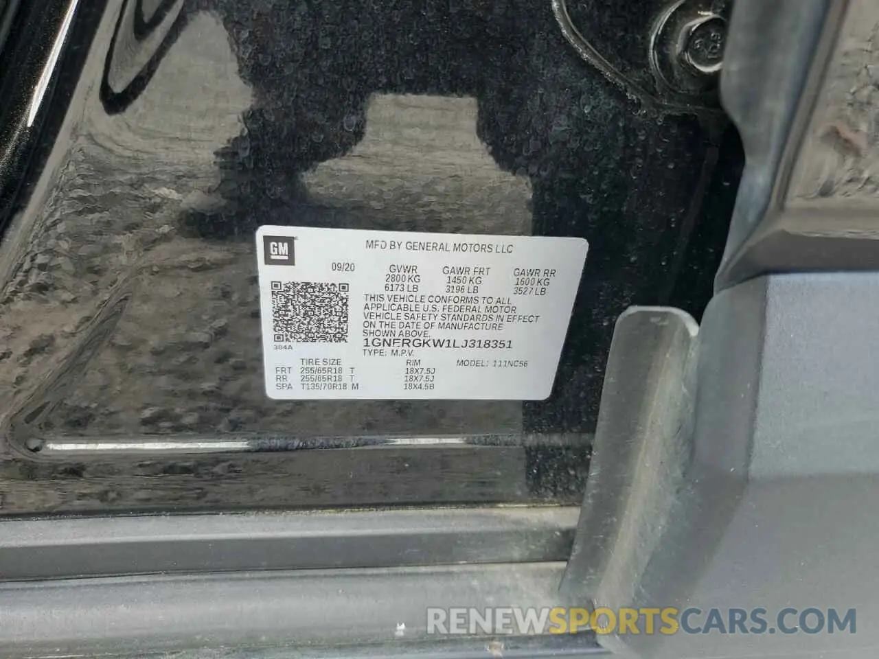 13 fotografías del automóvil dañado 1GNERGKW1LJ318351 CHEVROLET TRAVERSE 2020