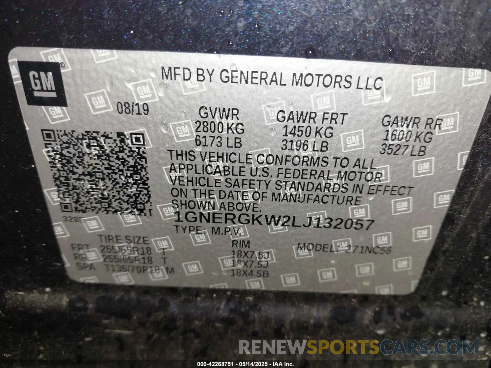 9 fotografías del automóvil dañado 1GNERGKW2LJ132057 CHEVROLET TRAVERSE 2020