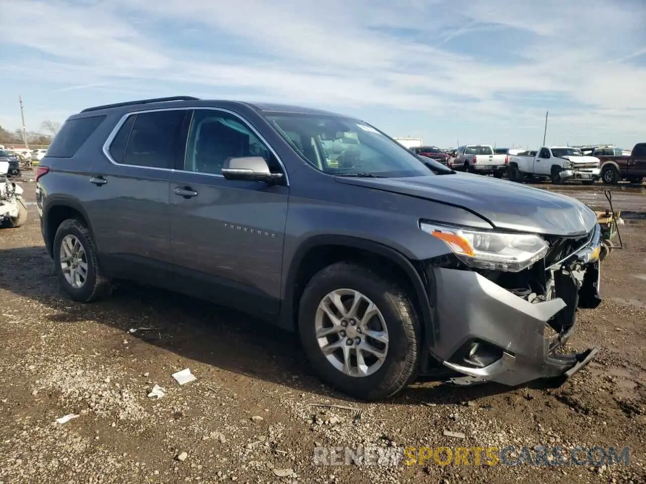 4 fotografías del automóvil dañado 1GNERGKW3LJ184720 CHEVROLET TRAVERSE 2020