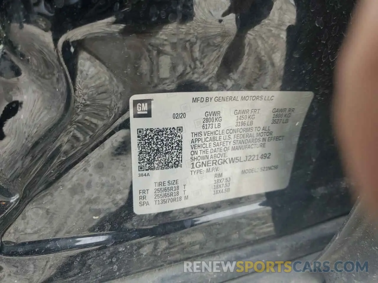 13 fotografías del automóvil dañado 1GNERGKW5LJ221492 CHEVROLET TRAVERSE 2020