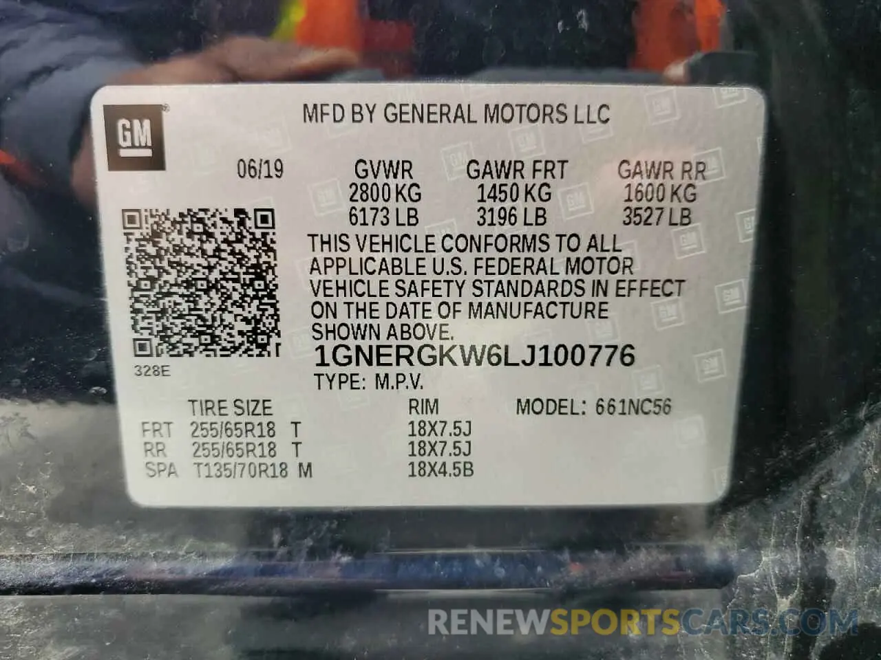 13 fotografías del automóvil dañado 1GNERGKW6LJ100776 CHEVROLET TRAVERSE 2020