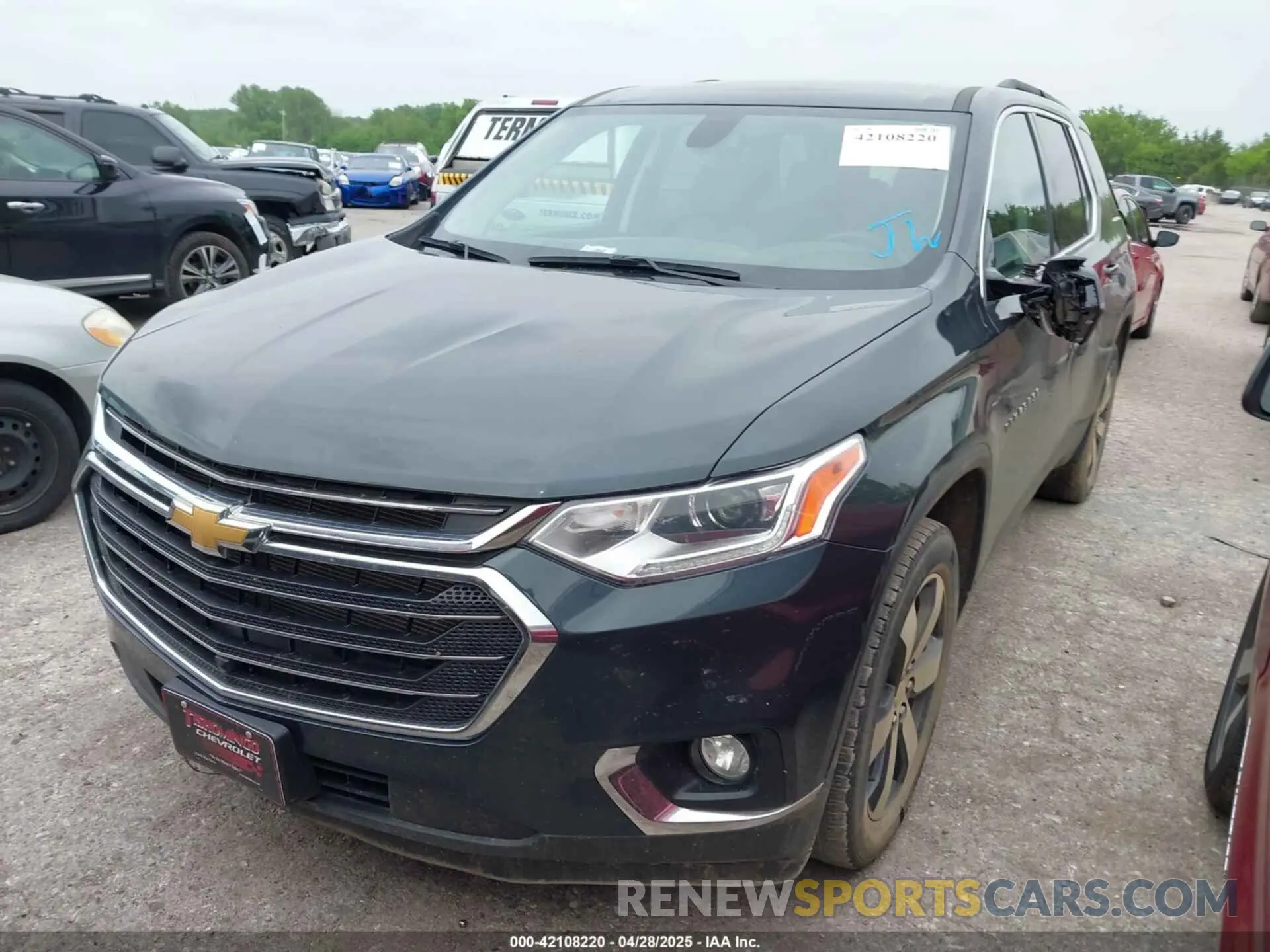 2 fotografías del automóvil dañado 1GNERHKW4LJ174137 CHEVROLET TRAVERSE 2020