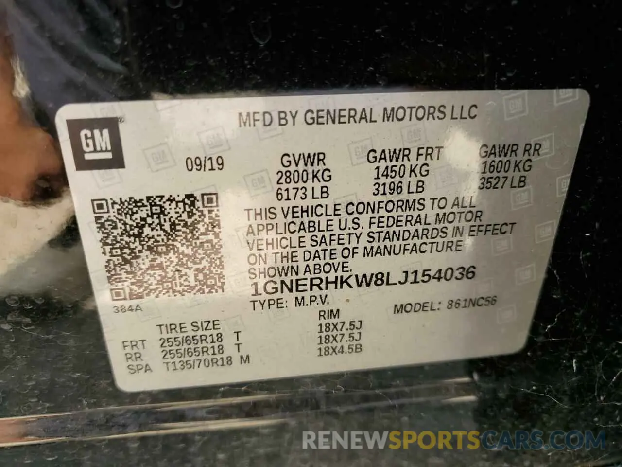 13 fotografías del automóvil dañado 1GNERHKW8LJ154036 CHEVROLET TRAVERSE 2020