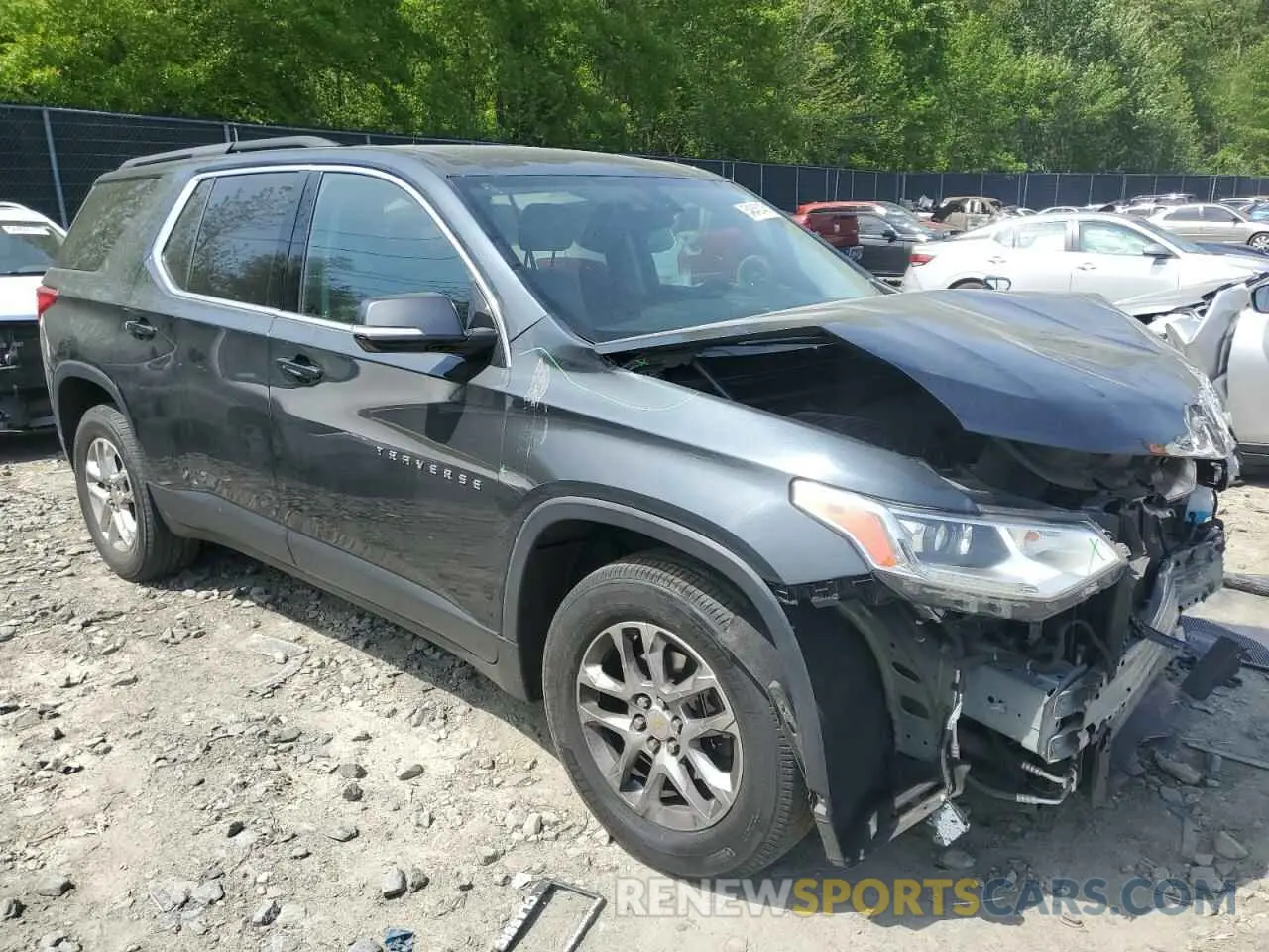 4 fotografías del automóvil dañado 1GNEVGKW0LJ100638 CHEVROLET TRAVERSE 2020