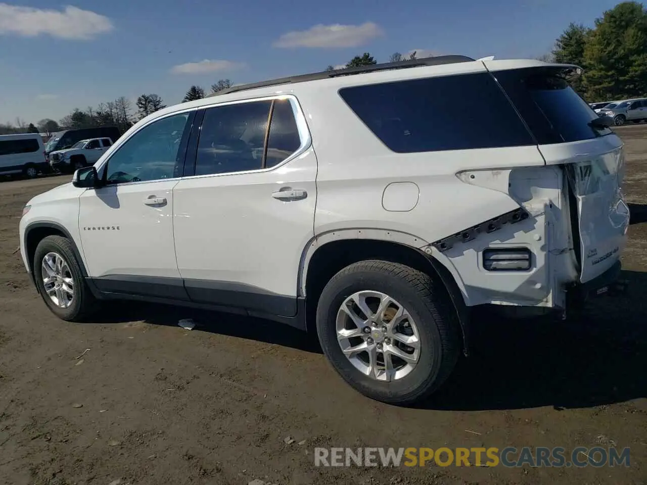2 fotografías del automóvil dañado 1GNEVGKW7LJ195263 CHEVROLET TRAVERSE 2020