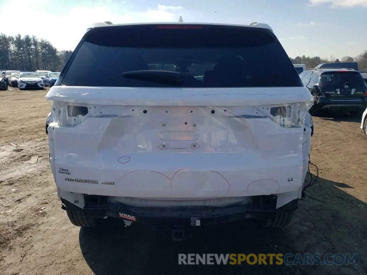 6 fotografías del automóvil dañado 1GNEVGKW7LJ195263 CHEVROLET TRAVERSE 2020