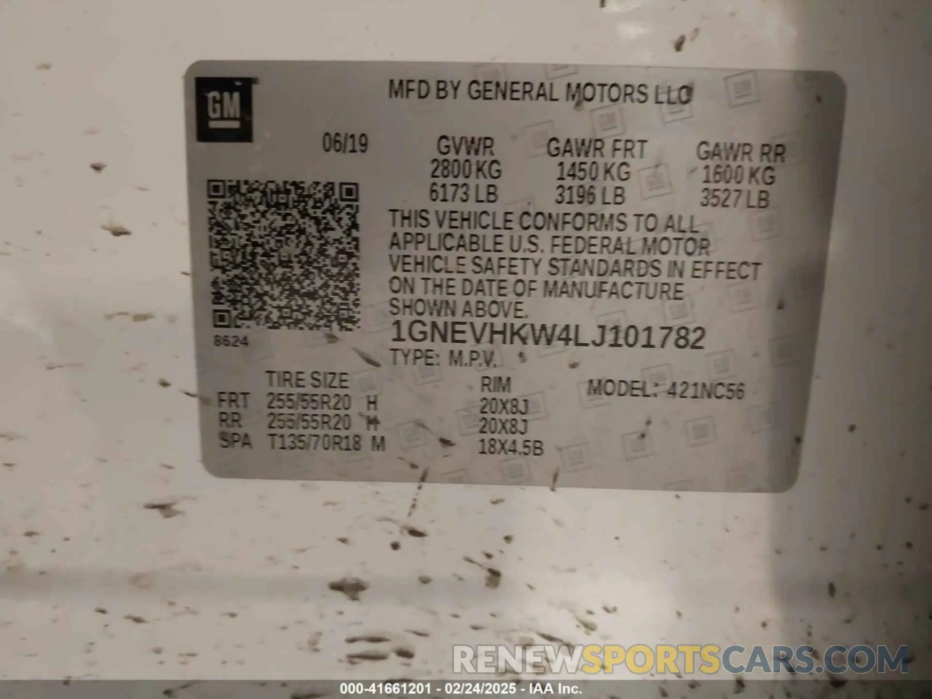 9 fotografías del automóvil dañado 1GNEVHKW4LJ101782 CHEVROLET TRAVERSE 2020