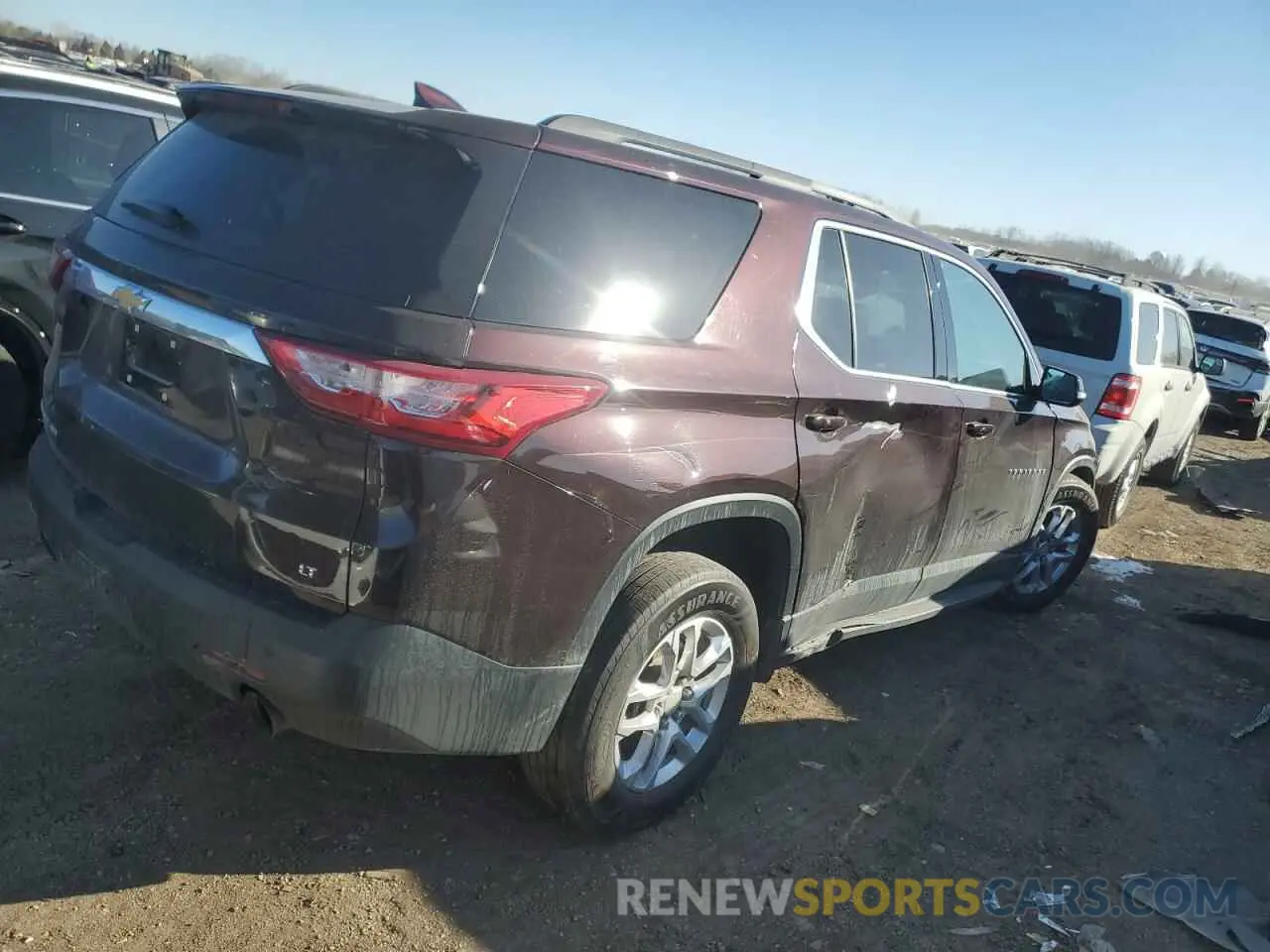 3 fotografías del automóvil dañado 1GNEVHKW5LJ176250 CHEVROLET TRAVERSE 2020