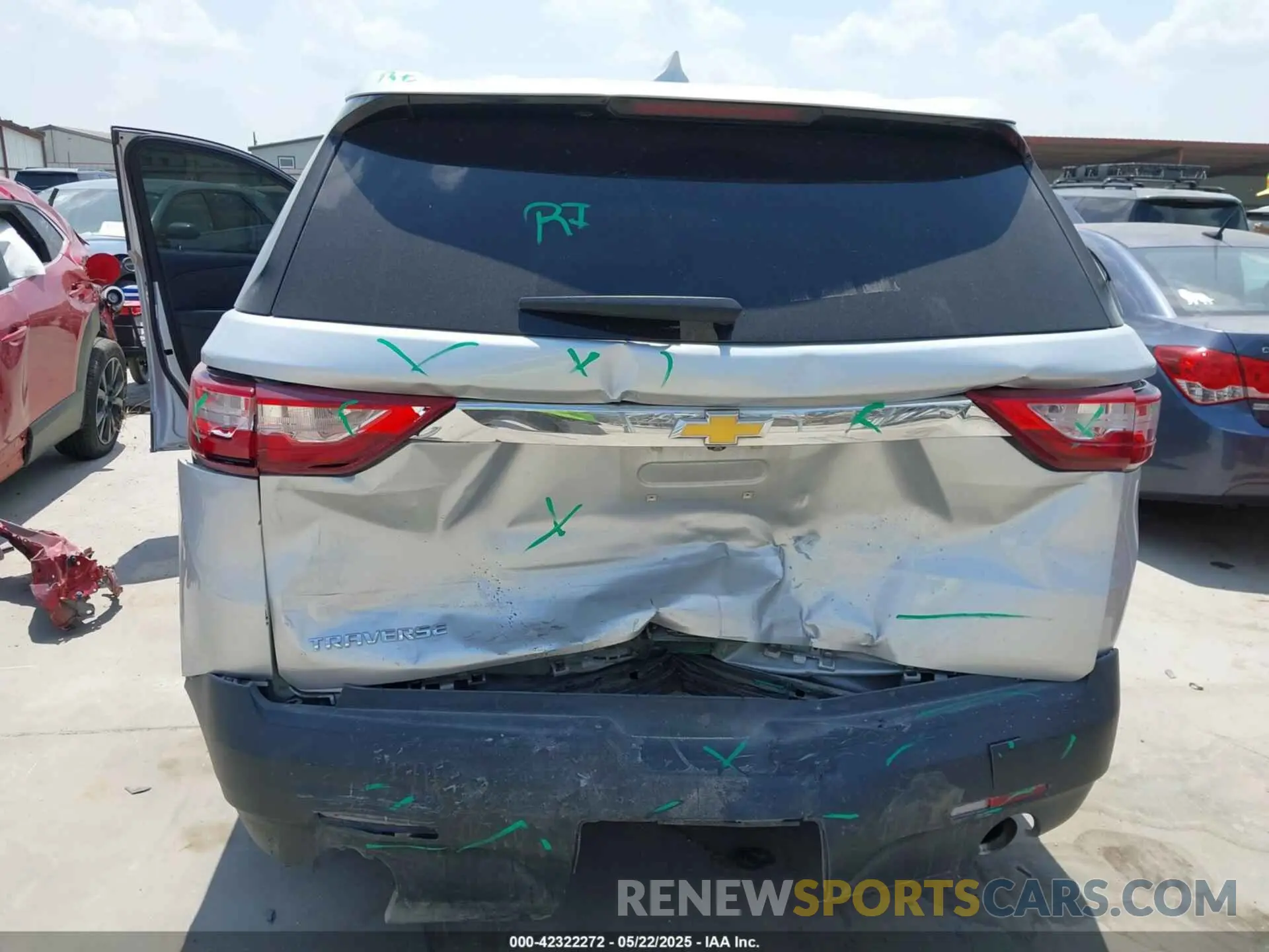 6 fotografías del automóvil dañado 1GNERFKW0MJ114605 CHEVROLET TRAVERSE 2021