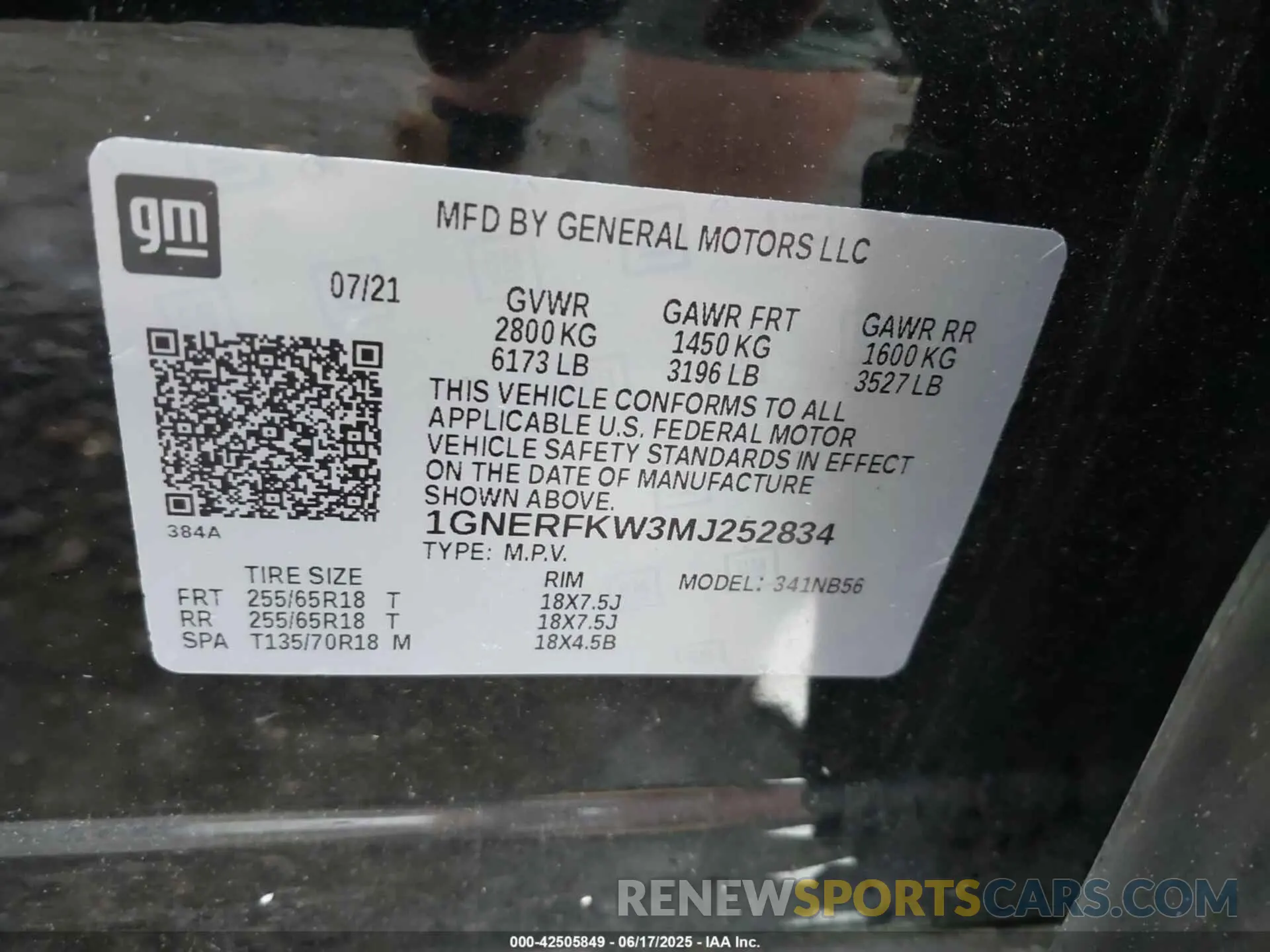 9 fotografías del automóvil dañado 1GNERFKW3MJ252834 CHEVROLET TRAVERSE 2021