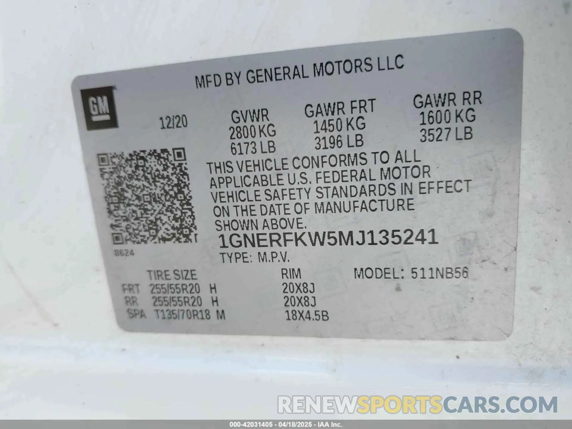 9 fotografías del automóvil dañado 1GNERFKW5MJ135241 CHEVROLET TRAVERSE 2021
