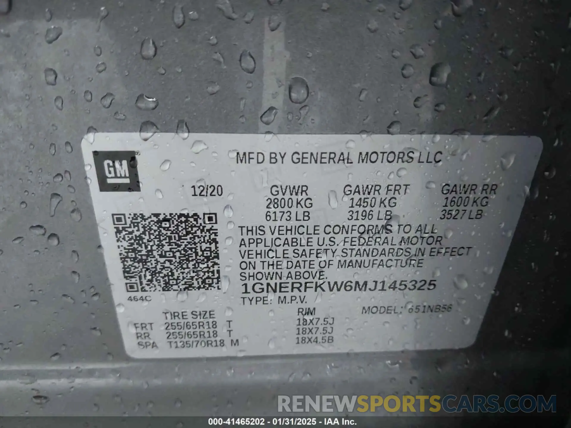9 fotografías del automóvil dañado 1GNERFKW6MJ145325 CHEVROLET TRAVERSE 2021