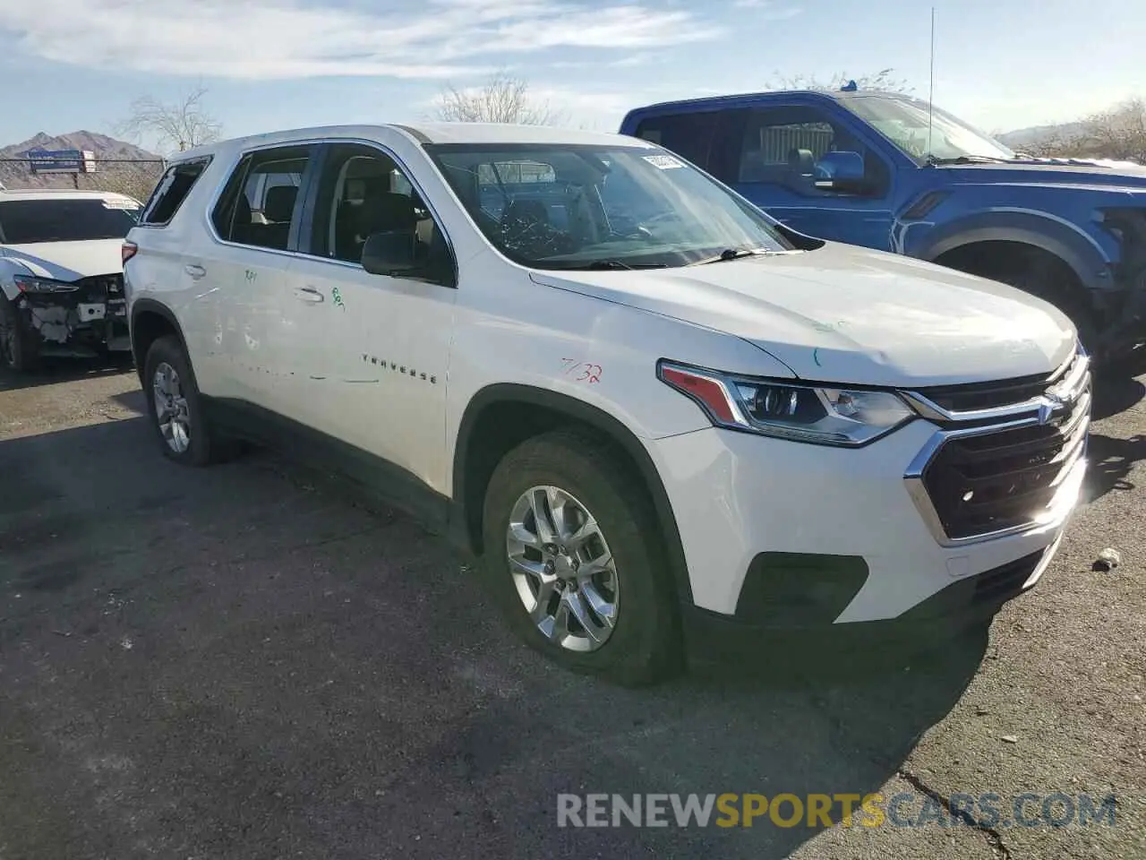 4 fotografías del automóvil dañado 1GNERFKW6MJ197277 CHEVROLET TRAVERSE 2021