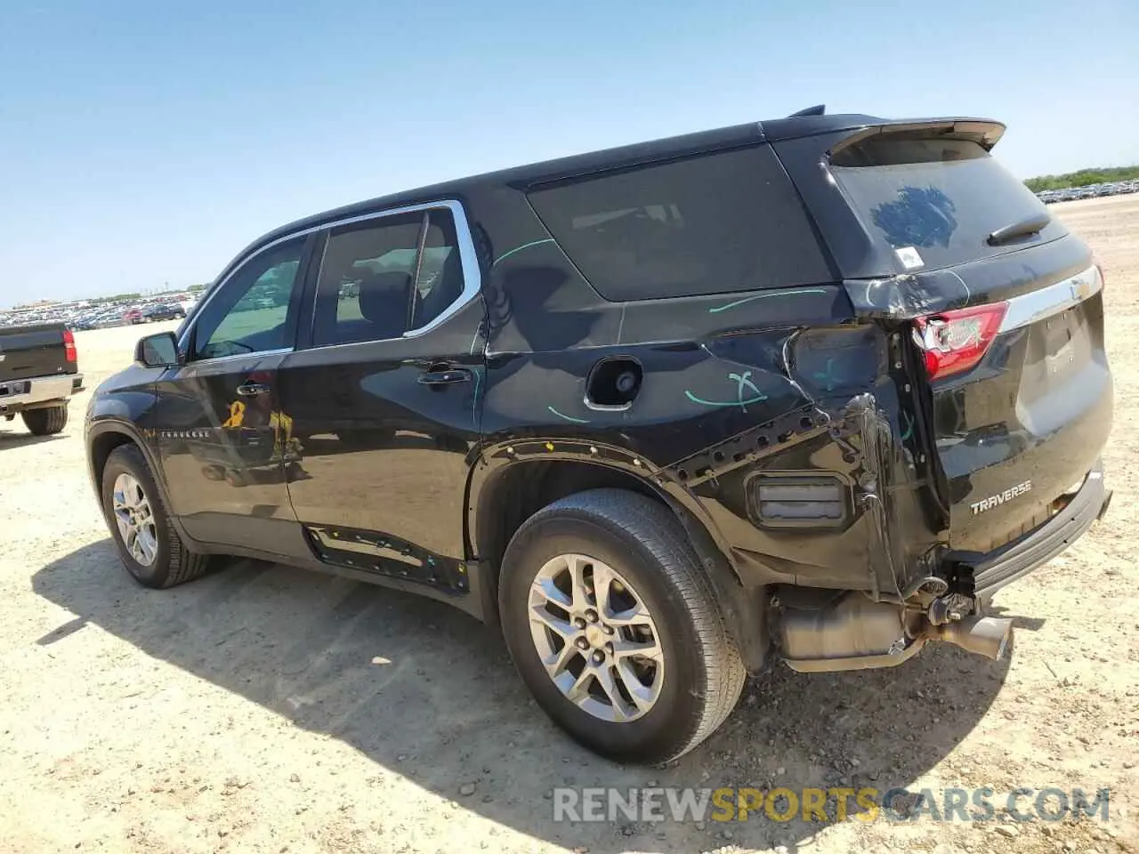 2 fotografías del automóvil dañado 1GNERFKWXMJ108908 CHEVROLET TRAVERSE 2021
