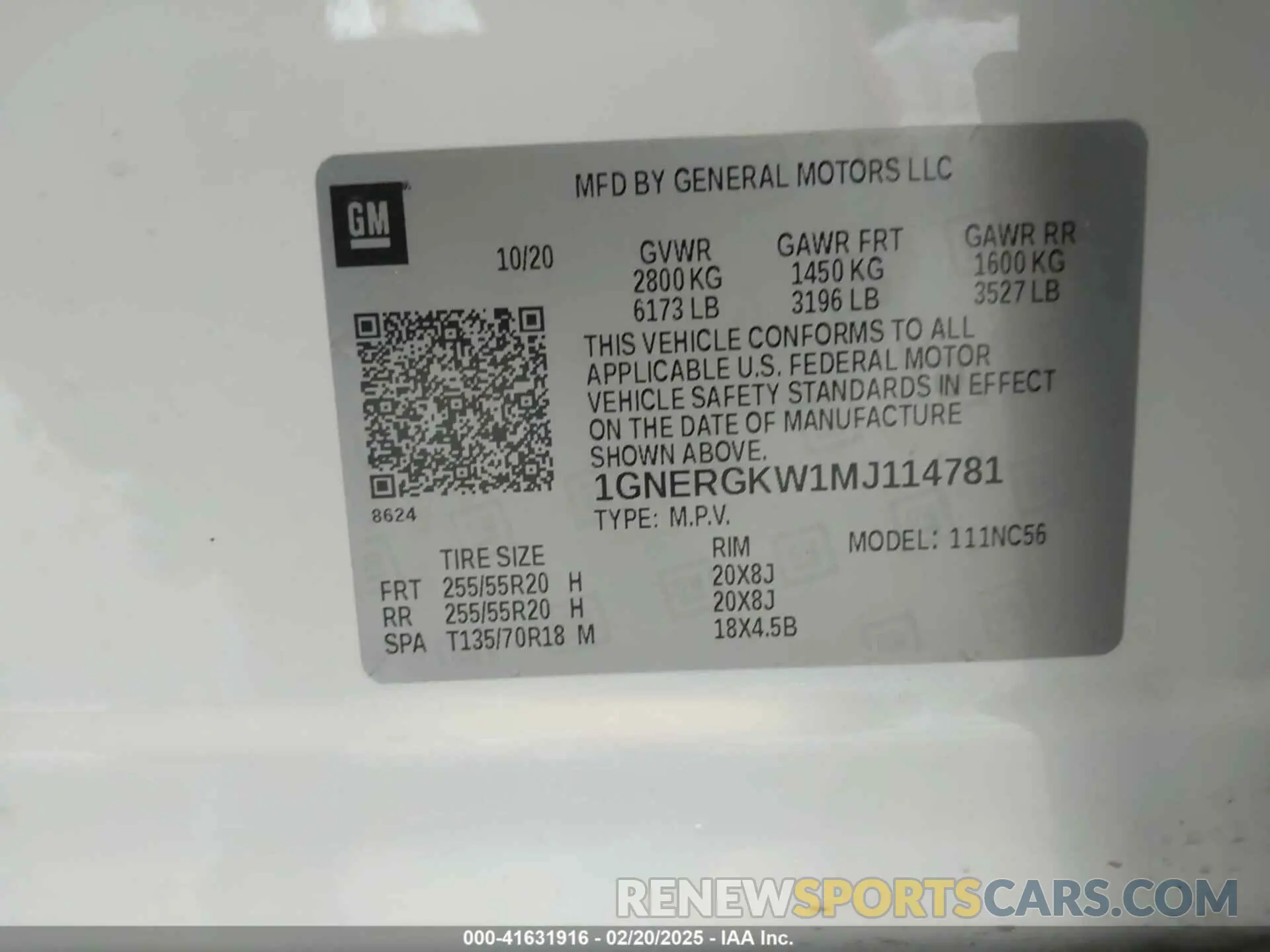 9 fotografías del automóvil dañado 1GNERGKW1MJ114781 CHEVROLET TRAVERSE 2021